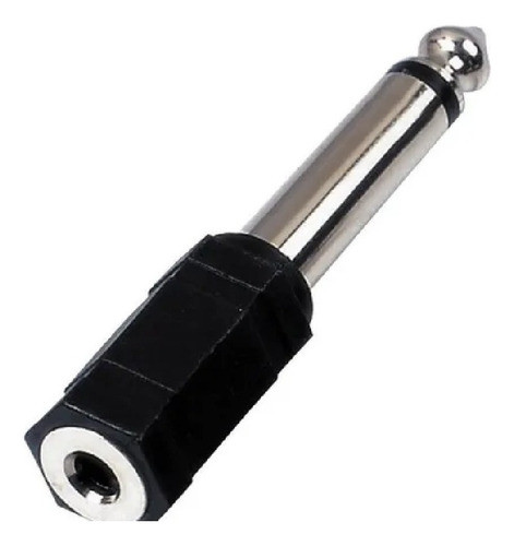Adaptador Mini Plug 3.5 Jack Hembra A Plug 6.5 Macho Mono 0