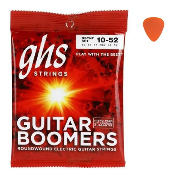 Encordado Para Guitarra Electrica Ghs Boomers 010-052 Gbtnt 0