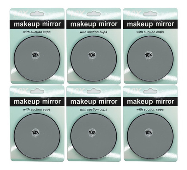 Kit X6 Espejos Circulares Con Aumento 10x Maquillaje C6025 0