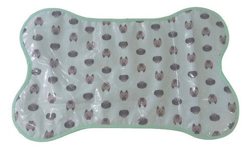 Tapete Pet Comedouro Impermeável Ração Agua Cachorro Osso 0