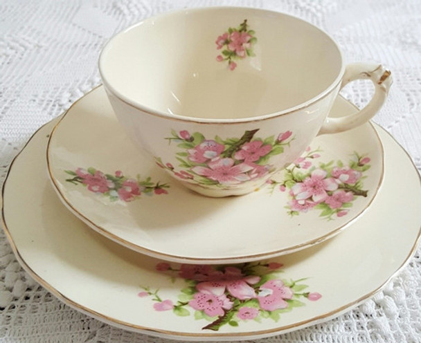 Trío Te Taza, Platillos Loza Antigua Inglesa. 0