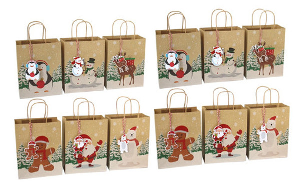 O Presente Portátil Das Sacolas Do Papel Do Xmas 24pcs Ensac 0 O Presente Portátil Das Sacolas Do Papel Do Xmas 24pcs Ensac 0