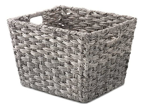 Whitmor Gris Dividido Rattique Tote Lavado 0