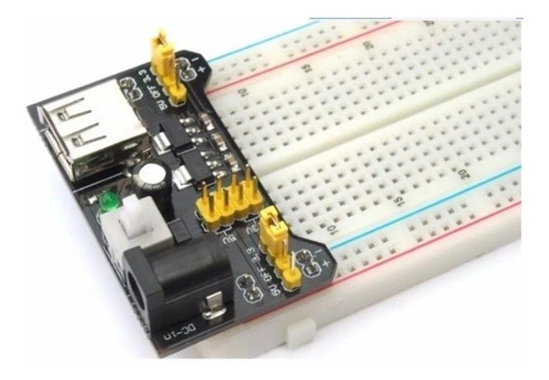 Kit 3x Pcs Protoboard + 3 Módulo De Alimentação 3.3/5v Mb102 0