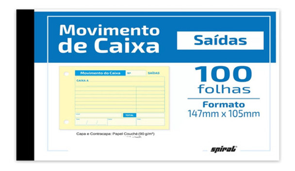 5 Bloco De Movimento Do Caixa Saida 100 Folhas 0