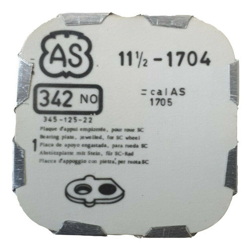 Placa De Apoyo Para Rueda Sc Reloj As Calibre1704 0