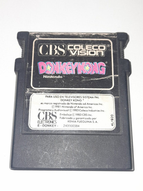 Cartucho Donkey Kong Para Coleco Vision Original 1983 0