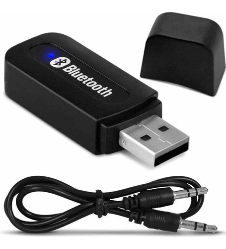 Adaptador Receptor Bluetooth Usb Música P2 Chamada Som Carro 0