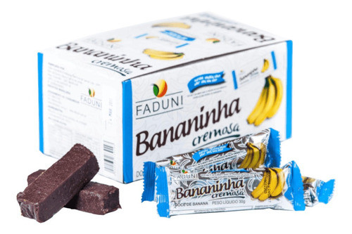 Kit 6 Cxs Bananinha Cremosa Sem Adição De Açúcar Faduni Doce 0