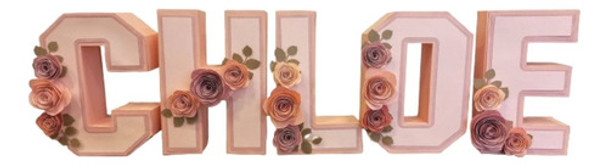 Letras Corporeas 3d Papel Decoracion Craft  Por Unidad 0