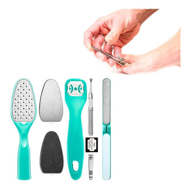 Set X8 Piezas Pies Pedicuria Escofina  Garlopin Saca Callos 0 Set X8 Piezas Pies Pedicuria Escofina  Garlopin Saca Callos 0