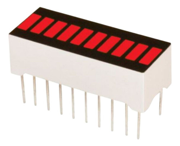 20 X Display Barra Gráfica De Led 10 Segmentos Vermelha 0