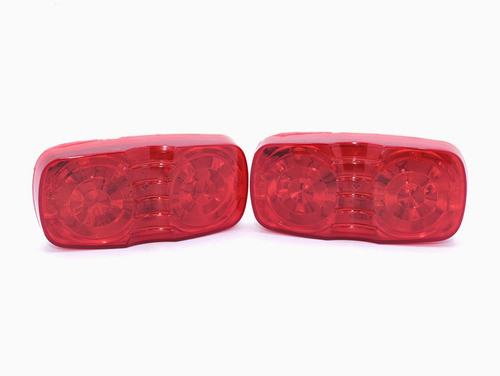 Farol Lateral Led Ovalado Rojo Juego 0