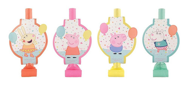 Peppa Pig Confetti Party Blowouts | Multicolor | Party Favor 0 Peppa Pig Confetti Party Blowouts | Multicolor | Party Favor 0