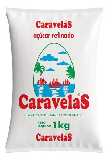 Açúcar Caravelas Refinado 1kg Kit C/20 0 Açúcar Caravelas Refinado 1kg Kit C/20 0