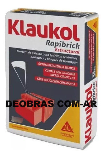 Klaukol Rapibrick Para Ladrillos - Presupuesto Mayorista 0