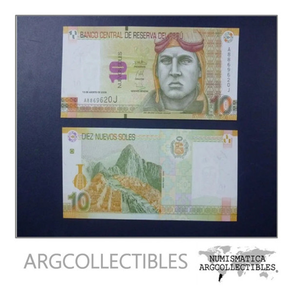 Perú Billete 10 Nuevos Soles Unc  2009 0 Perú Billete 10 Nuevos Soles Unc  2009 0