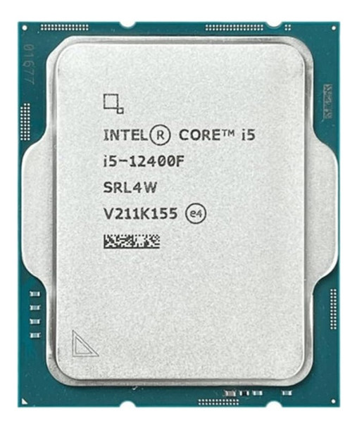 Cpu Micro Procesador Intel Core I5-12400f Tray Socket 1700 0