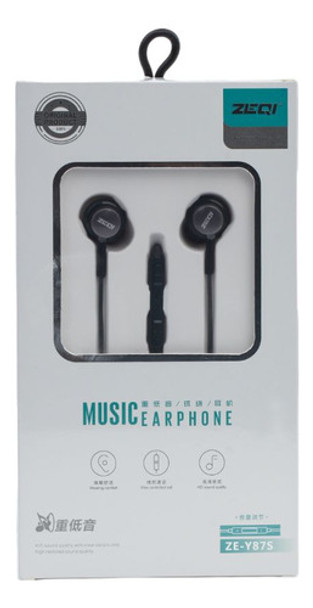 Zeqi Auriculares 3.5mm     Model: Ze-y87s 0