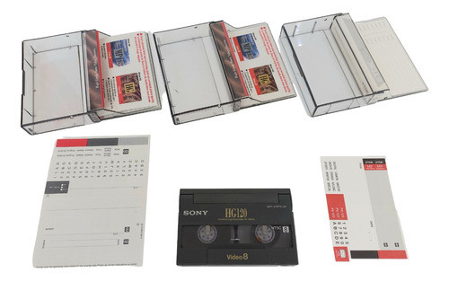 2 Cassette De Video8 Hi8 Tdk Sony Japan + 2 Cajas Olivos Zwt 0