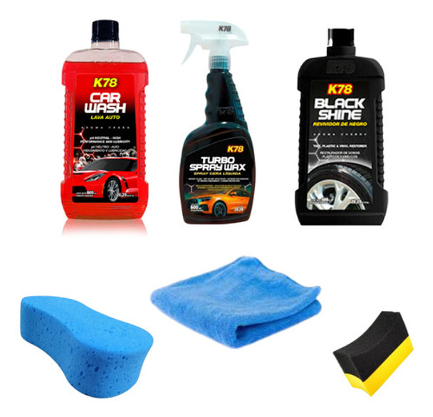 Kit De Lavado Premium K78 Combo Auto Moto 0