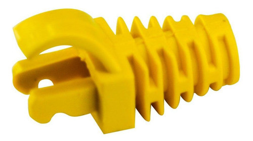 100 Peças Capa Protetora Snap In Para Conector Rj45 Amarela 0
