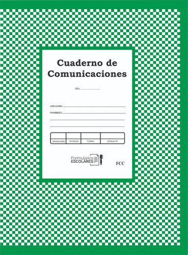 Cuaderno De Comunicaciones - Fcc - Formularios Escolares 0