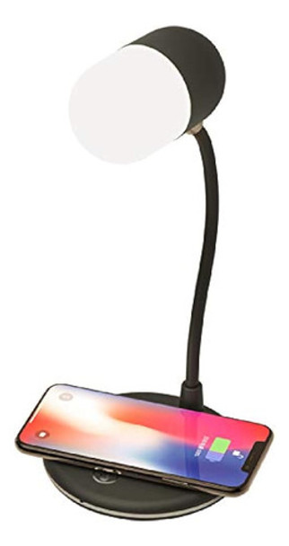 Led Con Cargador Inteligente Inalámbrico Qi. Lámpara De Luz 0