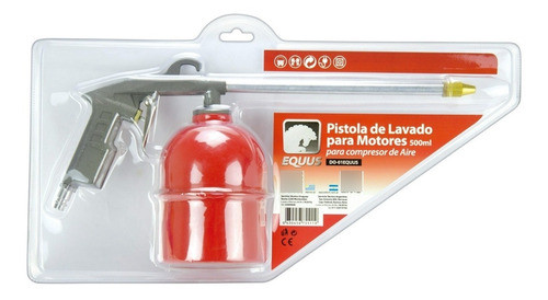 Pistola De Lavado Para Motores 500ml Equus Para Compresor 0