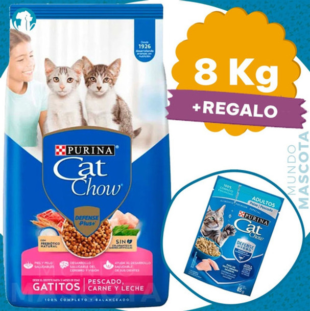Alimento Gatitos Purina Cat Chow 8 Kg + Regalo + Envío 0 Alimento Gatitos Purina Cat Chow 8 Kg + Regalo + Envío 0