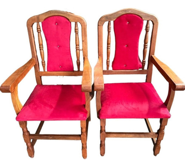 Silla De Algarrobo Cabecera Con Apoya Brazo 0