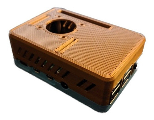 Case Gabinete Raspberry Pi 4 Para Cooler Fan 30mm 0