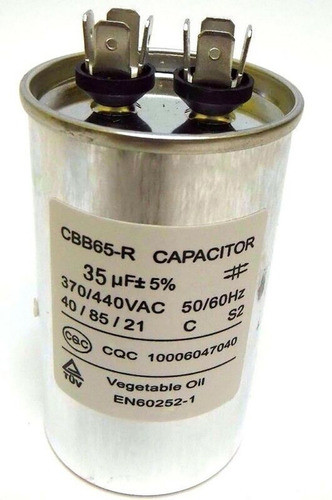 Capacitor Metalico Aire Acondicionado 35uf 0