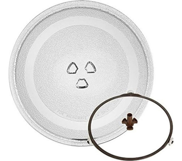 Plato Microondas 27cm + Carro Con Ruedas + Trinquete Trébol 0