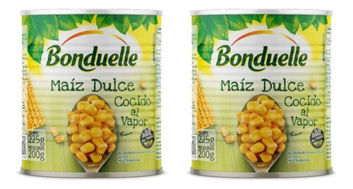 Pack X2 Lata Choclo Amarillo En Grano 225g Bonduelle 0