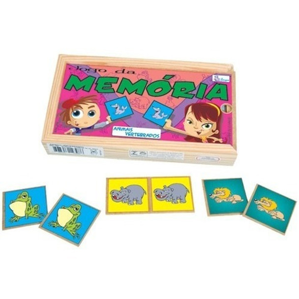 Jogo Da Memória Animais Vertebrados - Com 20 Pares 0 Jogo Da Memória Animais Vertebrados - Com 20 Pares 0