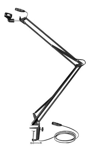 Soporte De Micrófono Extensible Con Cable, Robusto Asm30 Ams 0