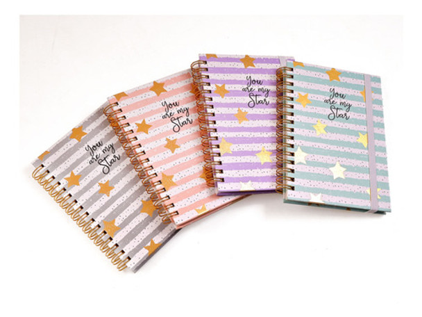 Libreta Apuntes Tapa Dura Estrella Verde - Goldin Papeleria 0