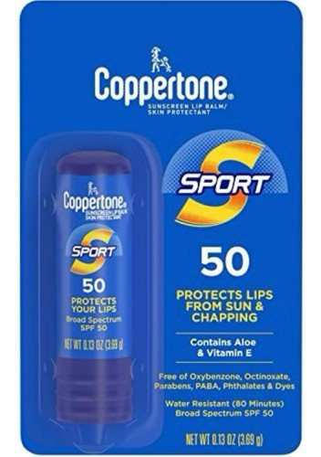 Protetor Solar Coppertone Sport Protetor Labial Broad Spf 50 0