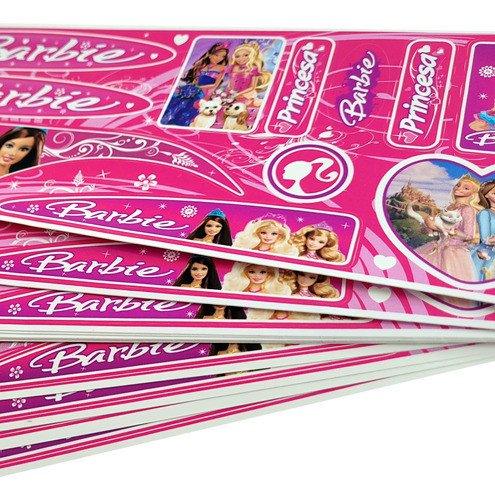 Plancha Kit De Calcomanías Para Bicicletas Similar Barbie 0