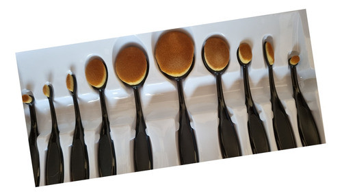 Set De Brochas Oval Para Maquillaje 0