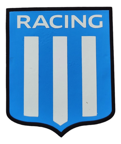 Escudo De Futbol De Racing Club Listo Para Estampar 0