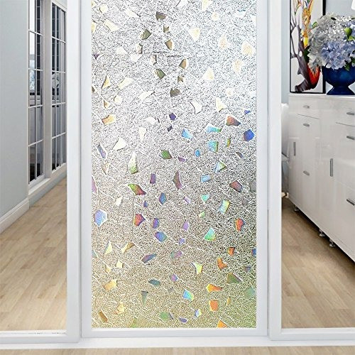Coavas 3d Window Film Privacy Window Decor Película De Vidri 0