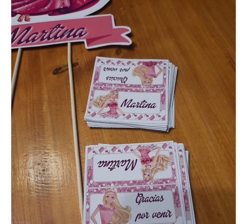 Cierra Bolsas Stickers Candy Bar X24u De 6x6cm Barbie 0