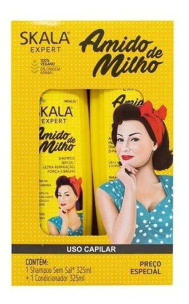 Shampoo + Acondicionador Amido De Milho - Skala 0