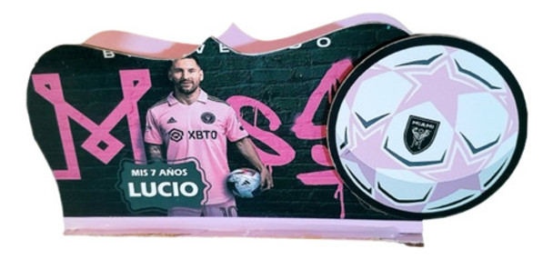 10 Souvenirs Servilleteros Inter Miami Messi Fibrofacil 14x7 0