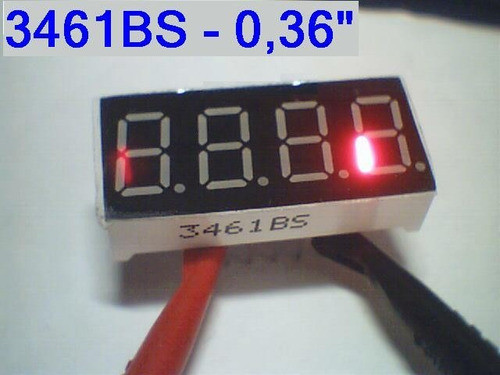 Display Led De 4 Digitos 7 Segmentos Color Rojo Anodo Comun 0