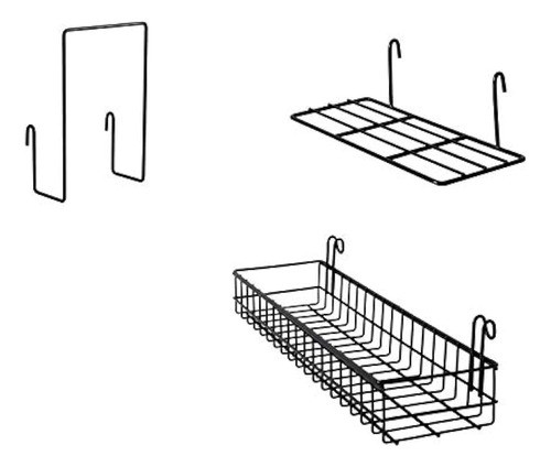 Friade Cesta Colgante De Panel De Rejilla De Pared Con Ganch 0