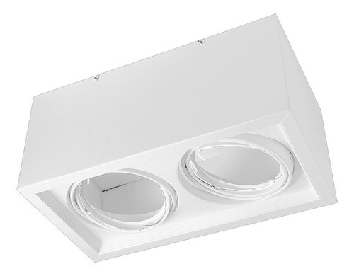 Plafon Cardanico 2 Lamparas Ar111 Blanco 0