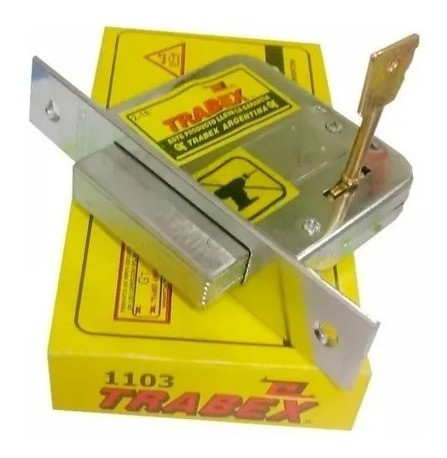 Cerrojo Trabex 1103 Pasador Rectangular 6 Placas 0
